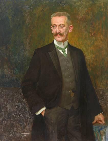 Heinrich Hellhoff Portrait Geheimrat Jungel oil painting image